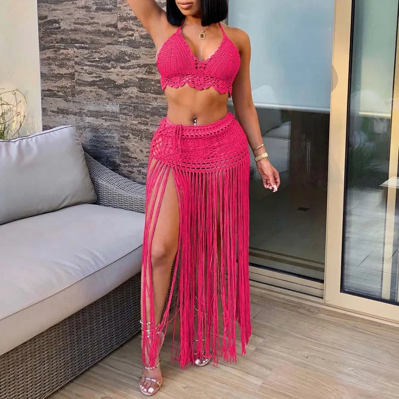 Women'S Two Piece Swimsuit Beach Cover Up Fashion