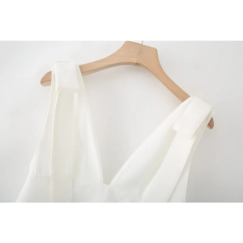 Women's Sexy Party Dresses Deep V Neck Bodycon Cocktail Dress Bow Detail Elegant Evening Gown Dinner Party Outfit