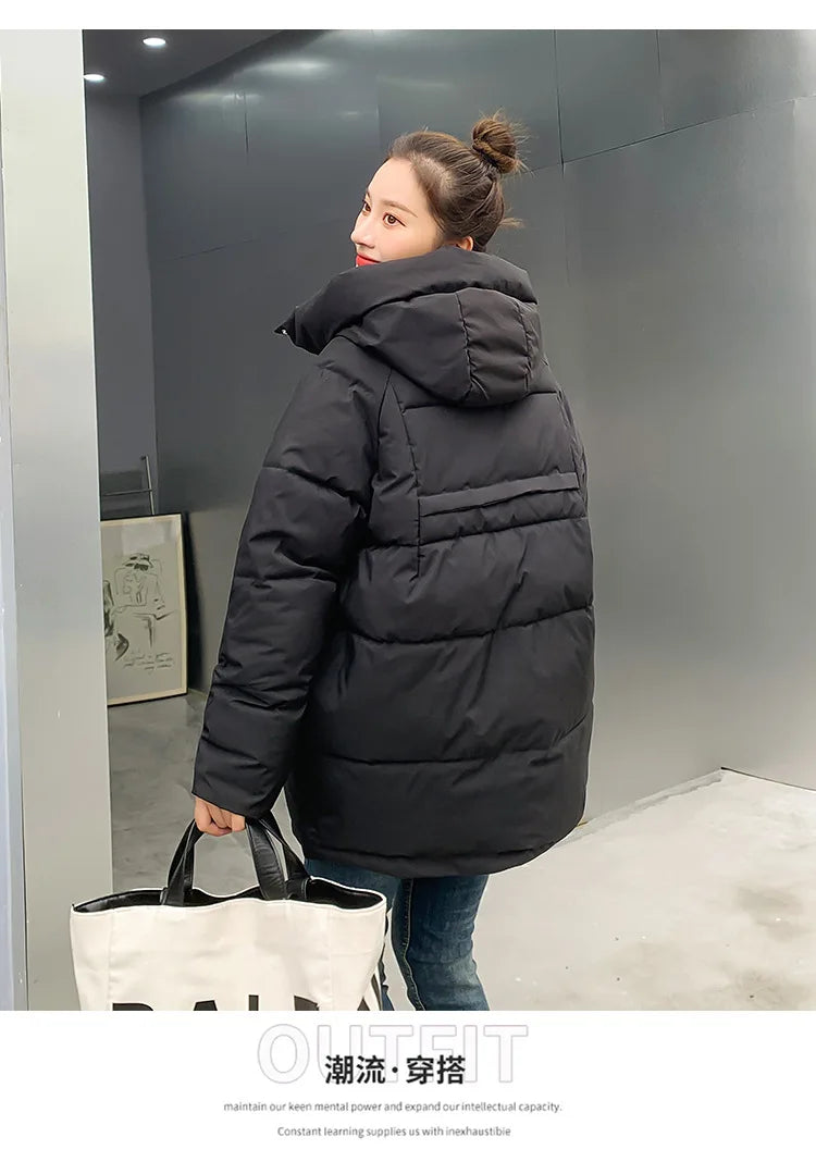 Women Winter Oversize Outwear Cotton Down Coat