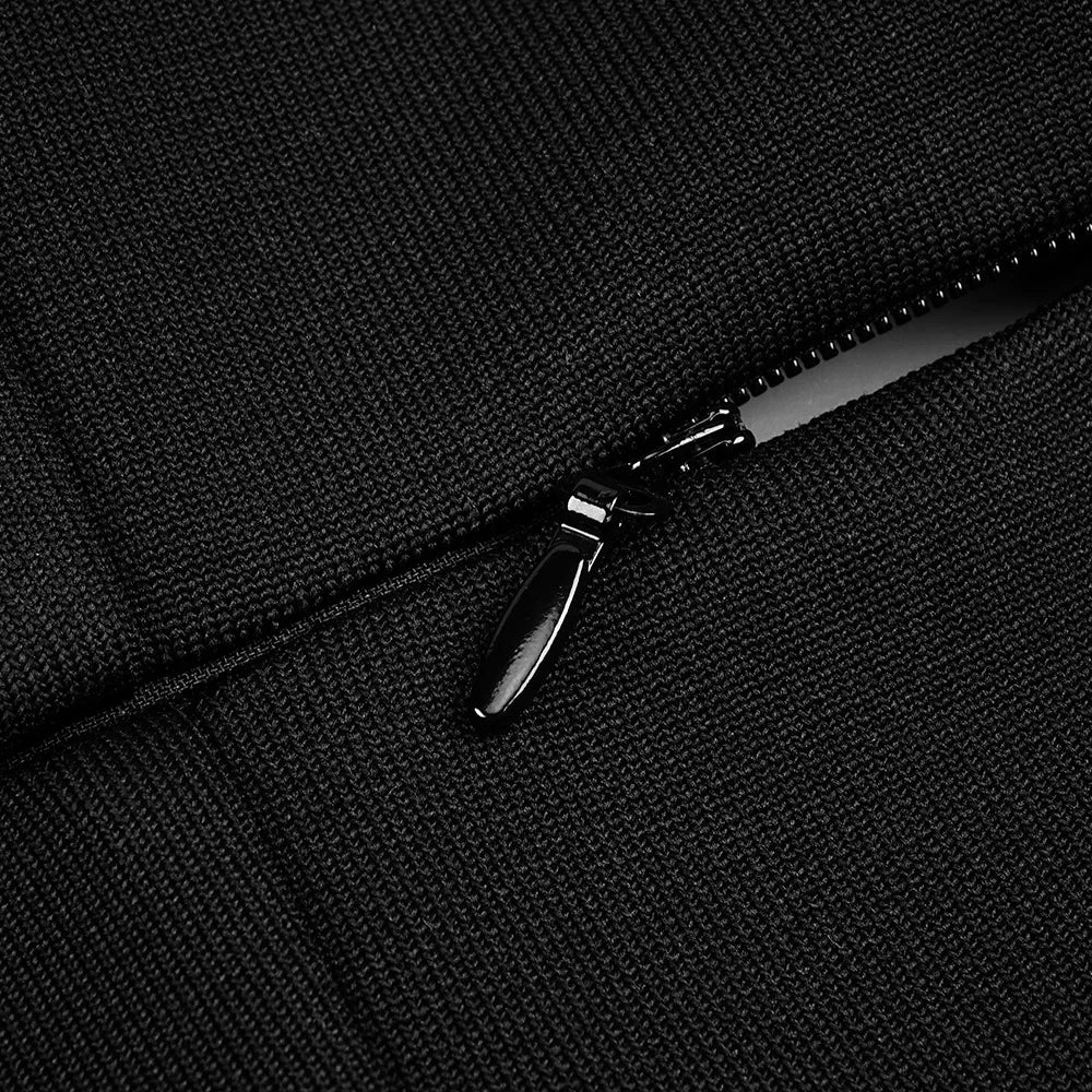 2024 New Summer Black Strapless Long Split  Bandage Dress