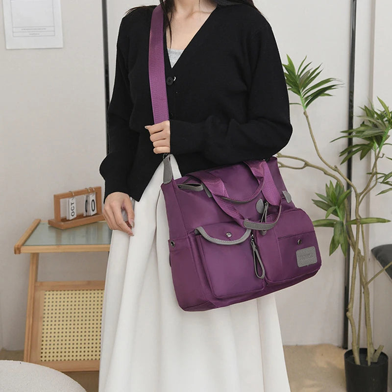 Nylon Waterproof Large Tote Bag
