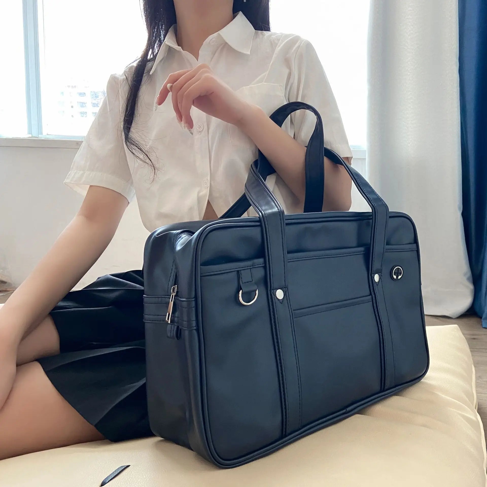 Japanese JK Uniform PU Schoolbag