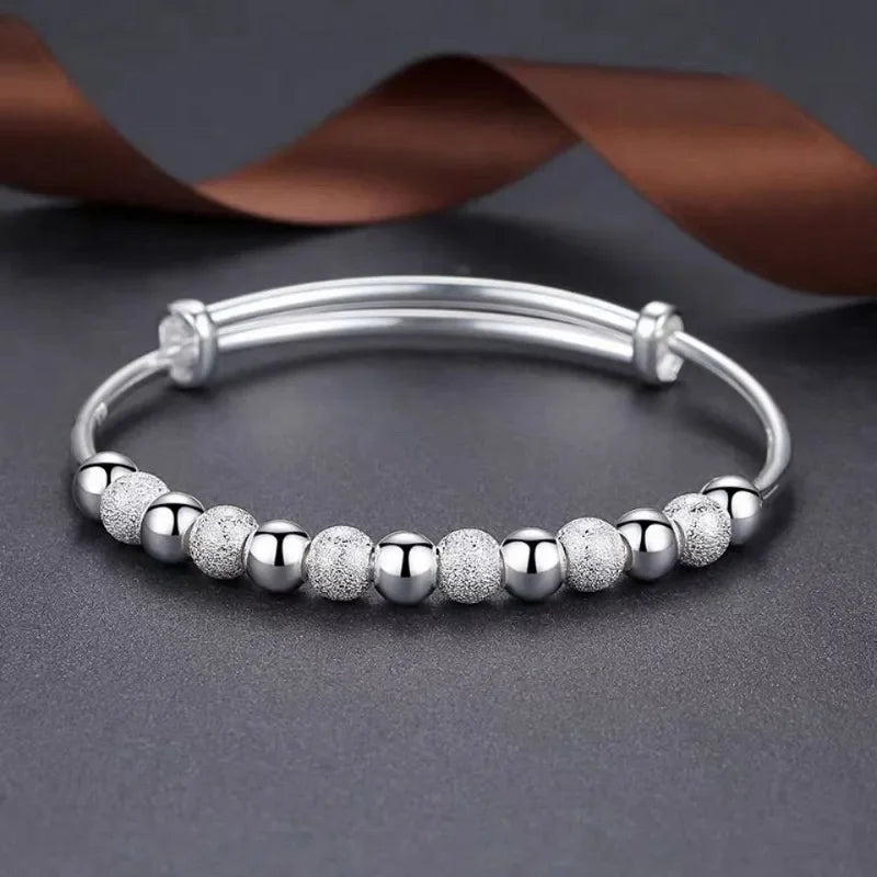 2024 Luxury Silver Color Lucky Bead Bracelet