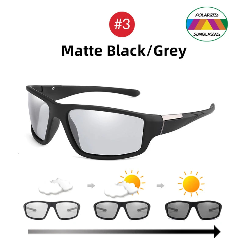 VIVIBEE Photochromic Polarized Sports Sunglasses