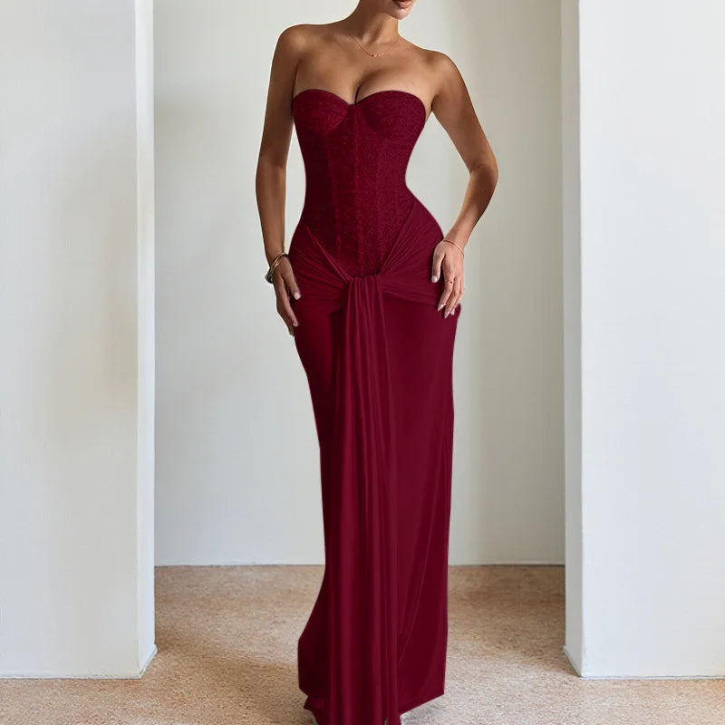 Women Evening Gown with Long Skirt New Style