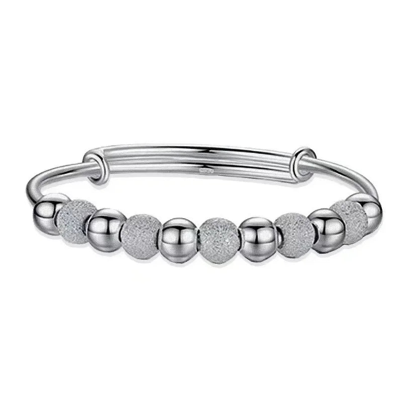 2024 Luxury Silver Color Lucky Bead Bracelet