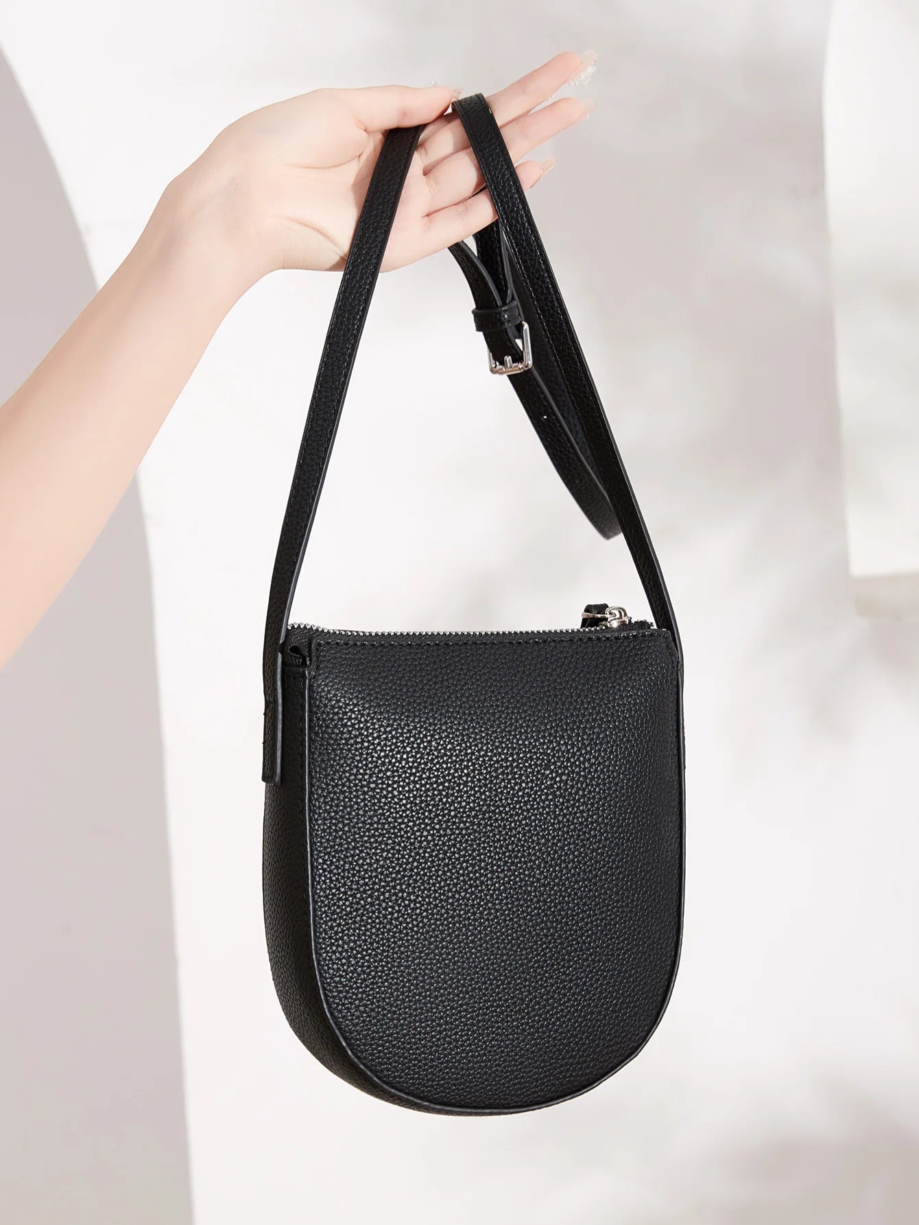 Classic Minimalist Solid Color Crossbody Bag