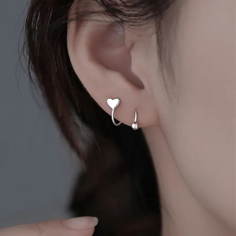 2PC Stainless Steel Star Ball Piercing Studs