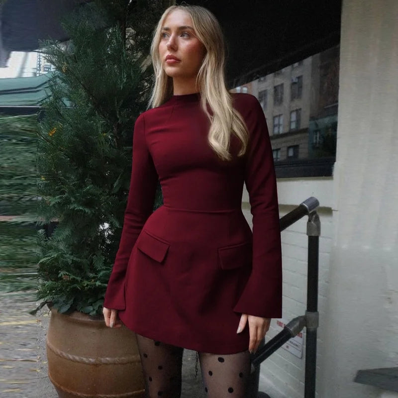 Slim Fit Lace Dr Sexy Hip Hing Faionable Autumn Winter