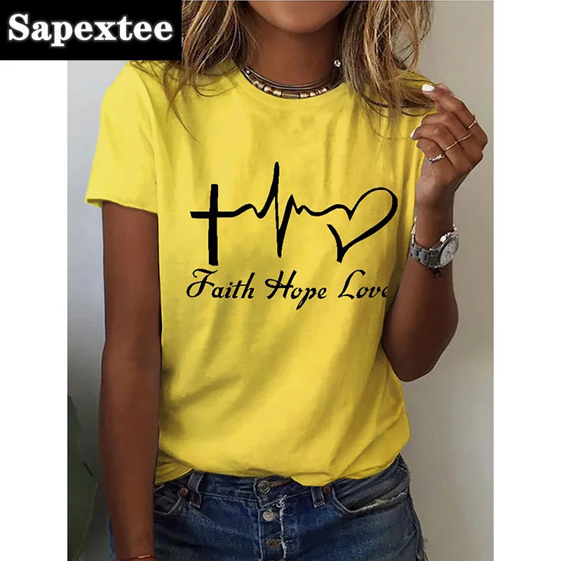 Retro Red Heart 3D Print T-shirt