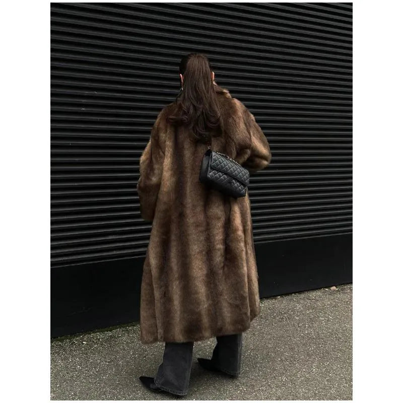 Winter Warm Thick Women Faux Fur Coats