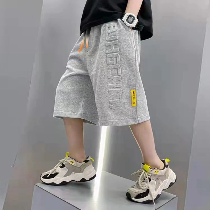 Boys Summer Sport Cotton Sweat Shorts