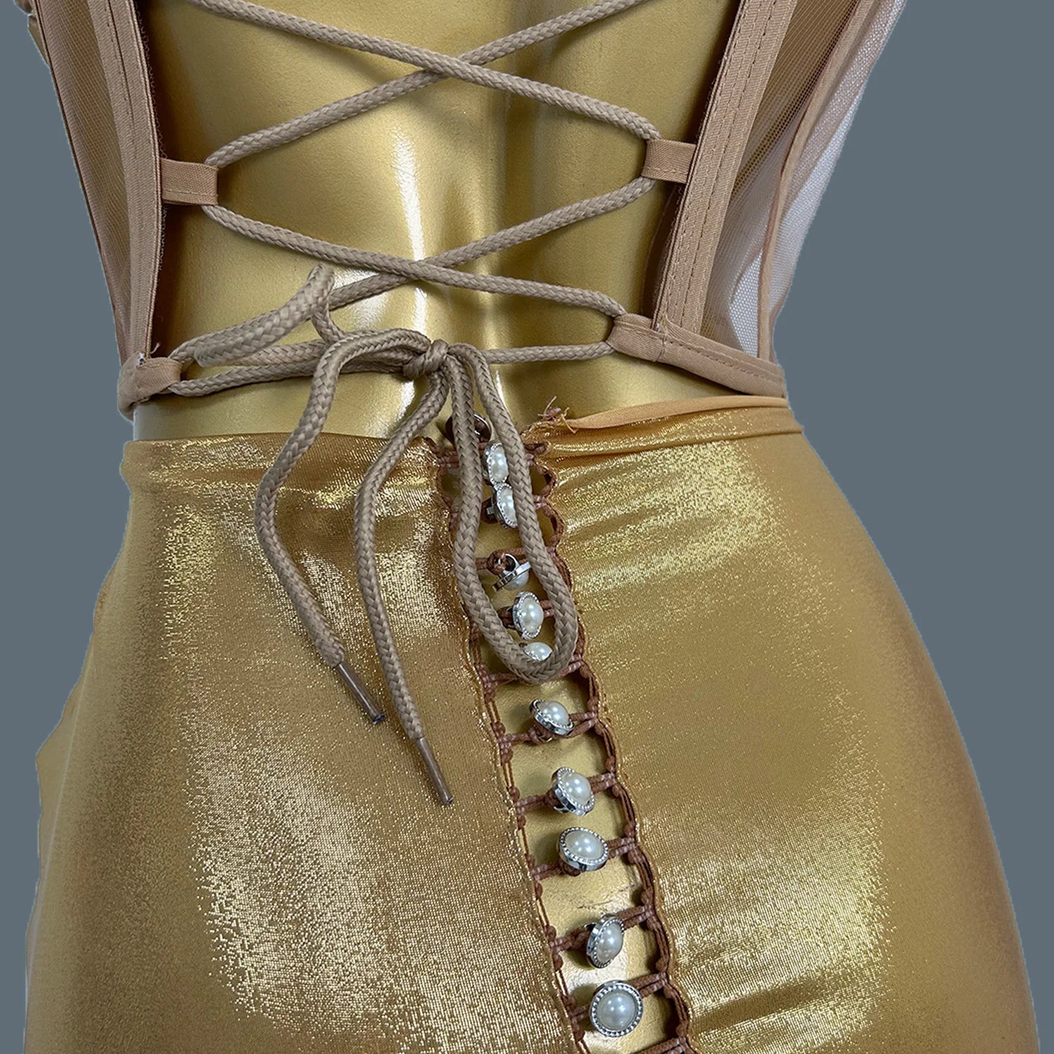 Dinner Party Evening Dress for Women High-end Gold Strapless Bodycon Sequins Bar Maxi Dress Sexy Bodycon Ladies Prom Gown Dianti