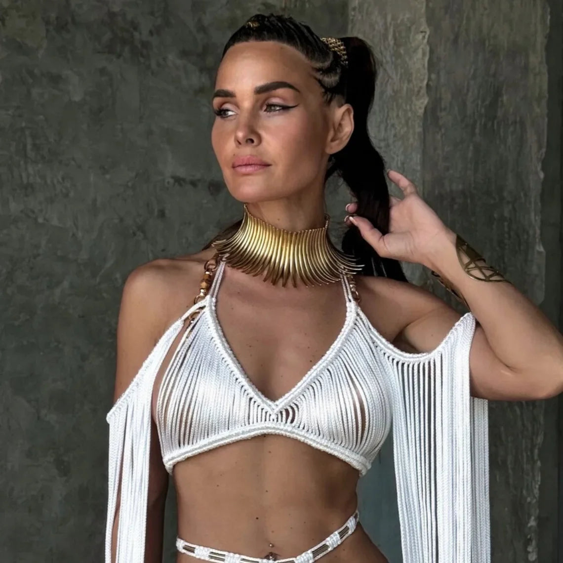 Leosoxs Bikini Cover Ups Summer Hand Crochet Knitted Women