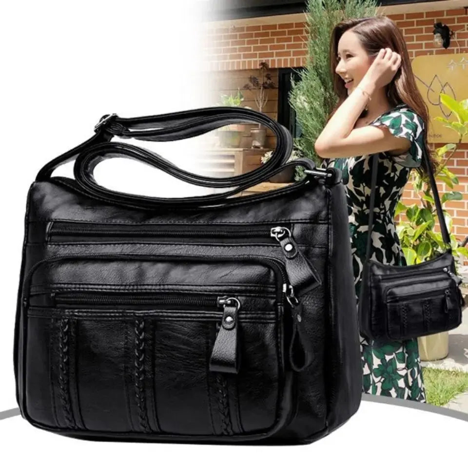 Multi-layered Large-capacity Women's Crossbody Bag