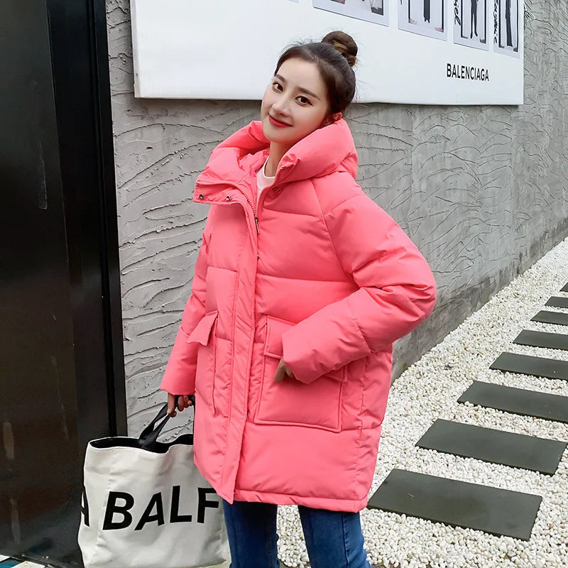 Women Winter Oversize Outwear Cotton Down Coat