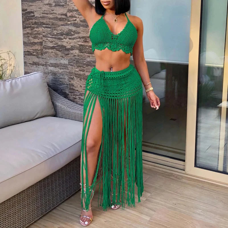 Women'S Two Piece Swimsuit Beach Cover Up Fashion