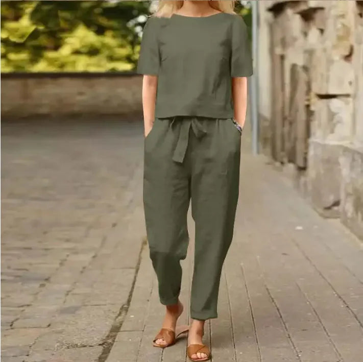 Women's Cotton & Linen Summer Set