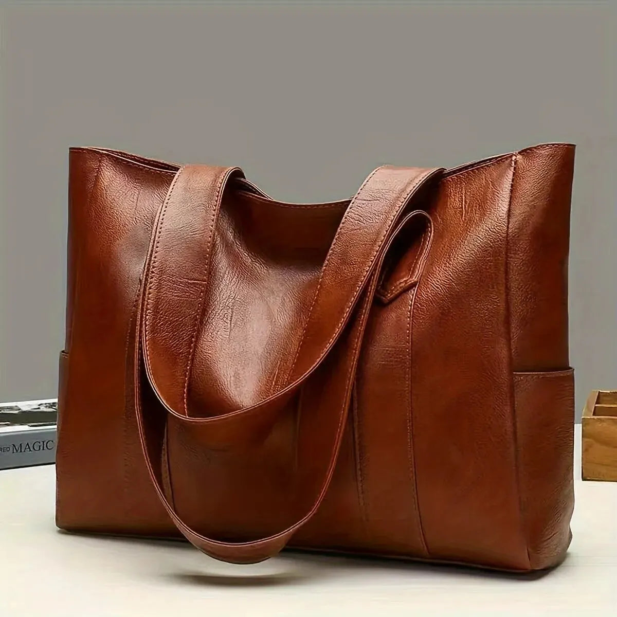 Vintage Retro Vegan Tote Bag