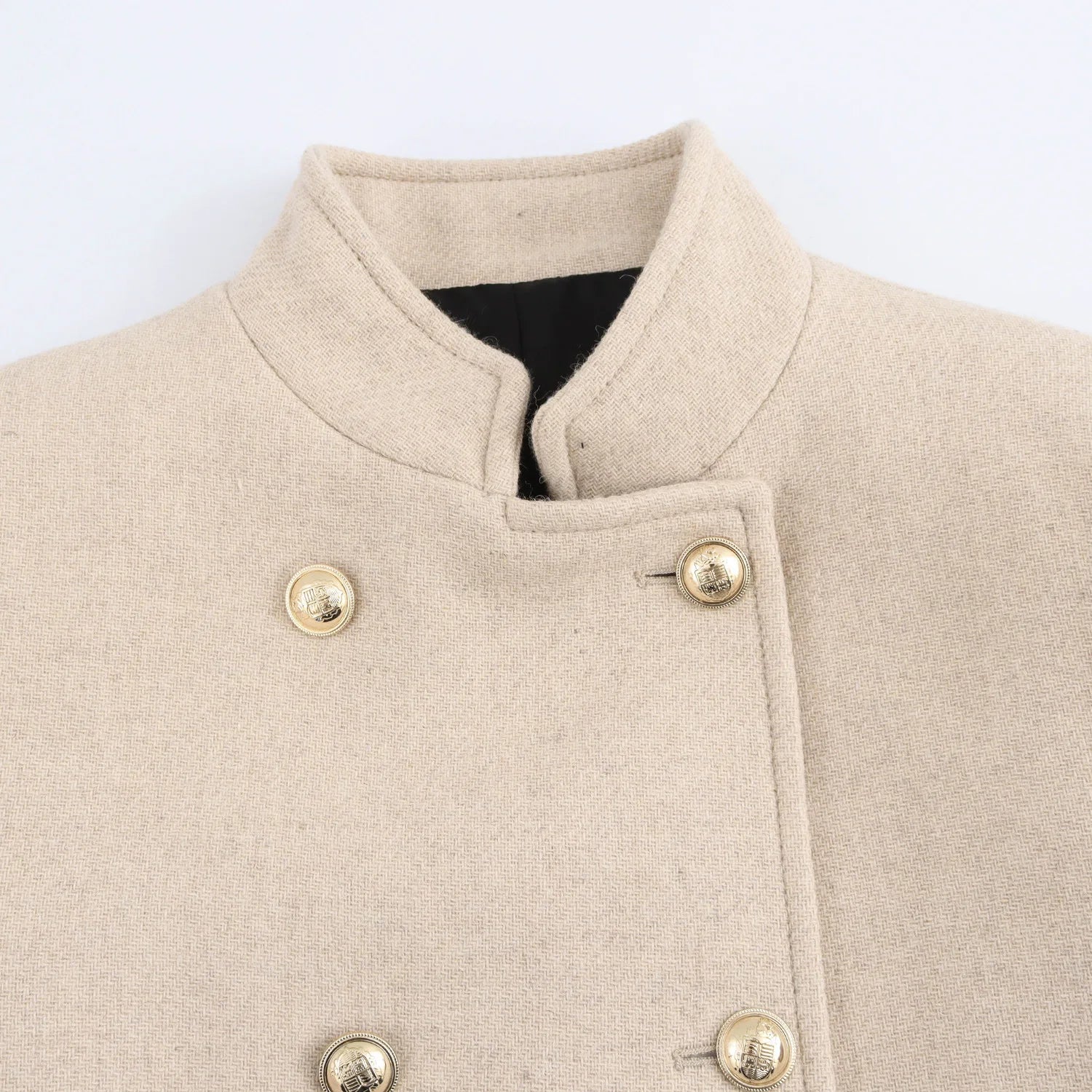 Winter Coat For Women 2024 Solid Lapel Double Breasted