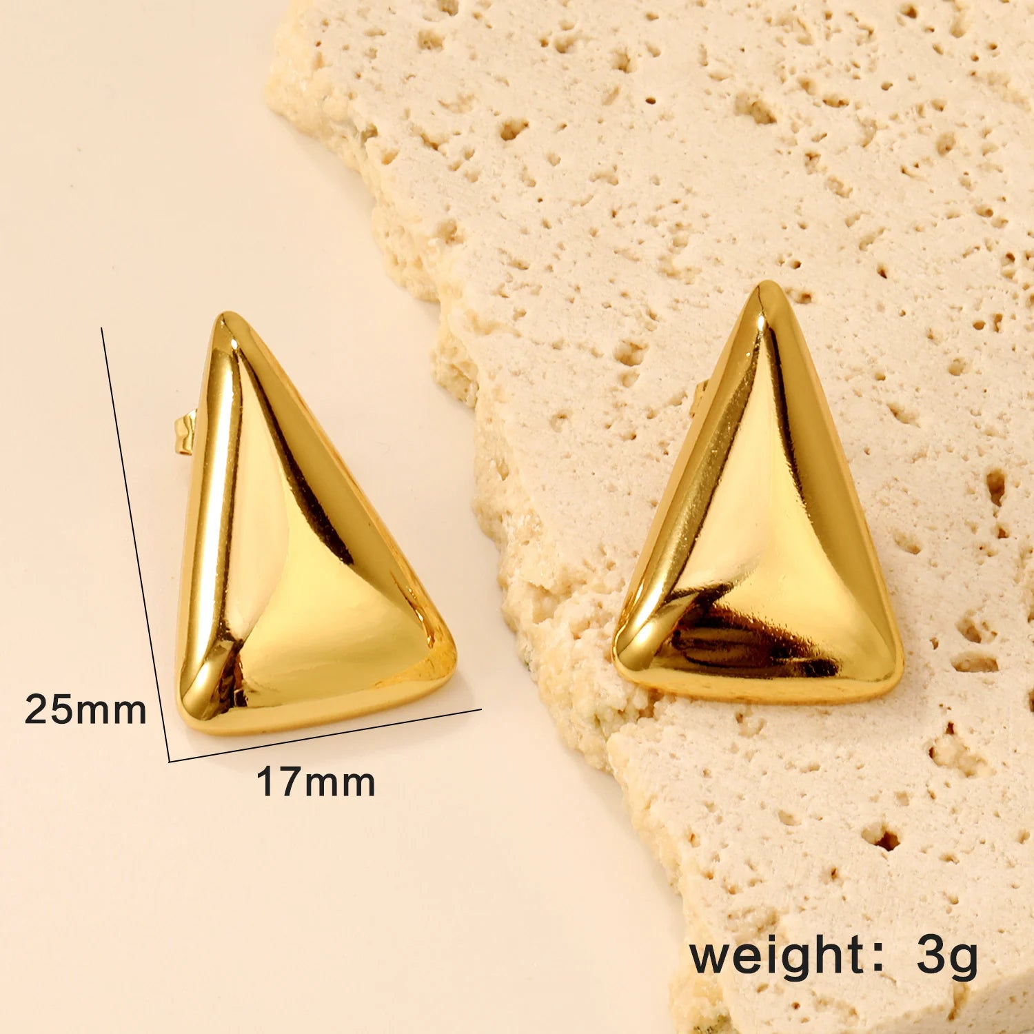 LUXUSTEEL Shell Water Drop Pearl Stud Earrings