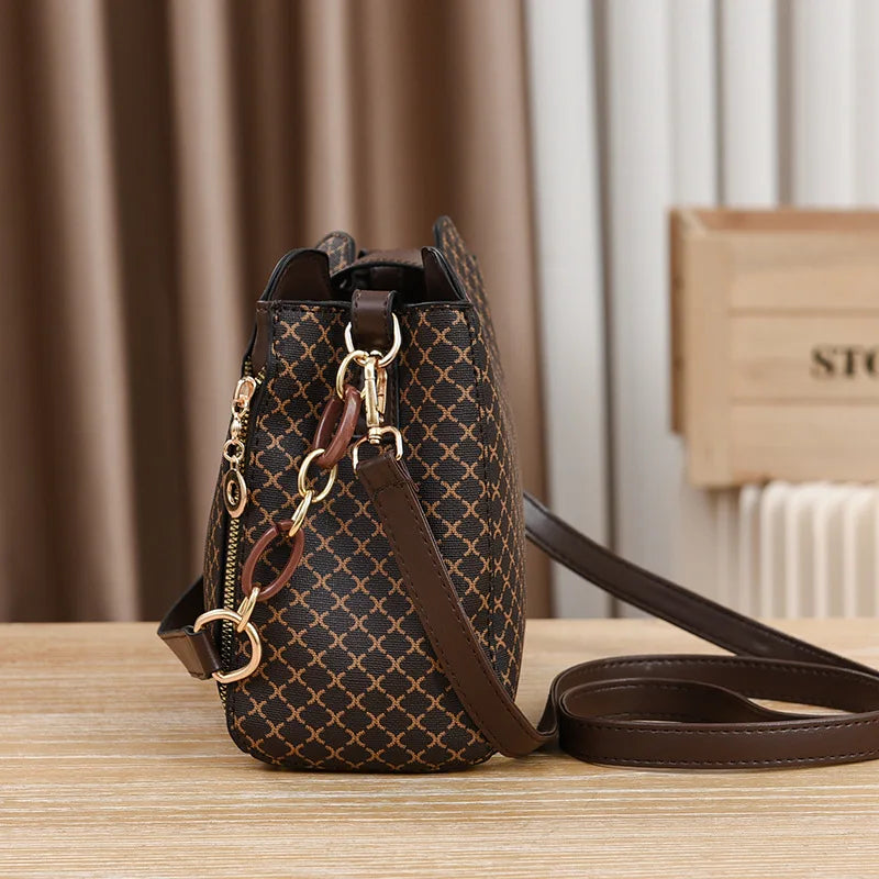 2025 Luxury Leather Monogram Shoulder Bag