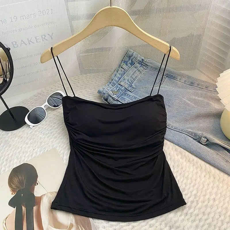 Women’s Built-in Bra Camisole Tank Top