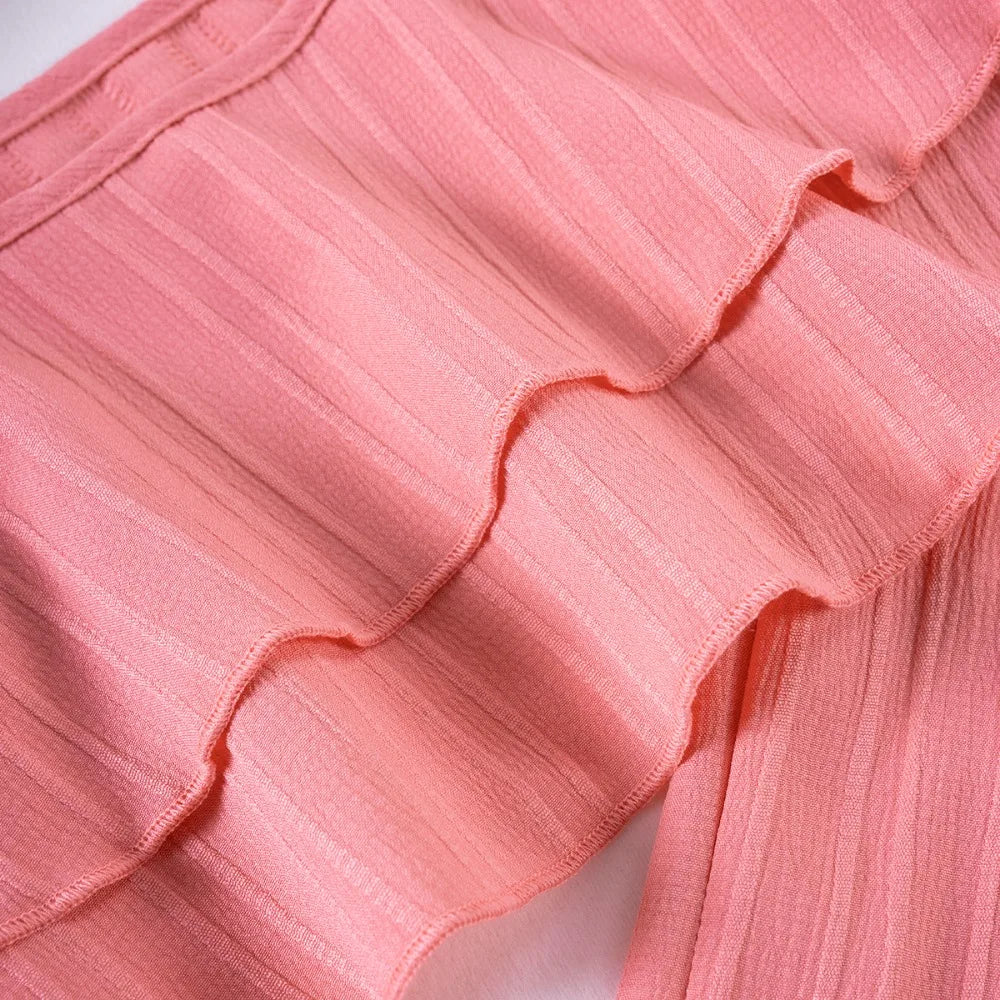Toddler Girl Ruffle Top & Wide Leg Pants Set
