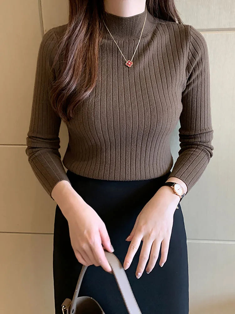 ITOOLIN Women's Cashmere Mockneck Sweater