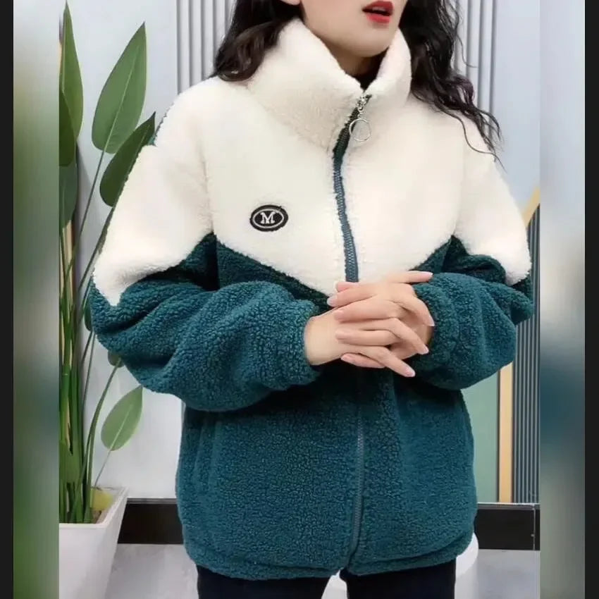 Women's Thickened Lamb Fleece Jacket