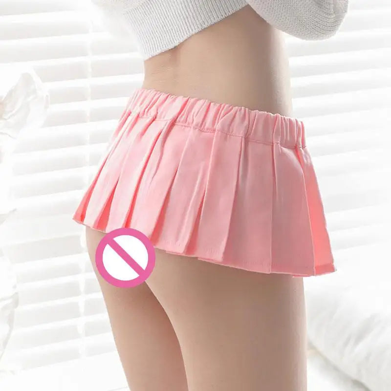 Ultrashort Plaid Schoolgirl Cosplay Skirt