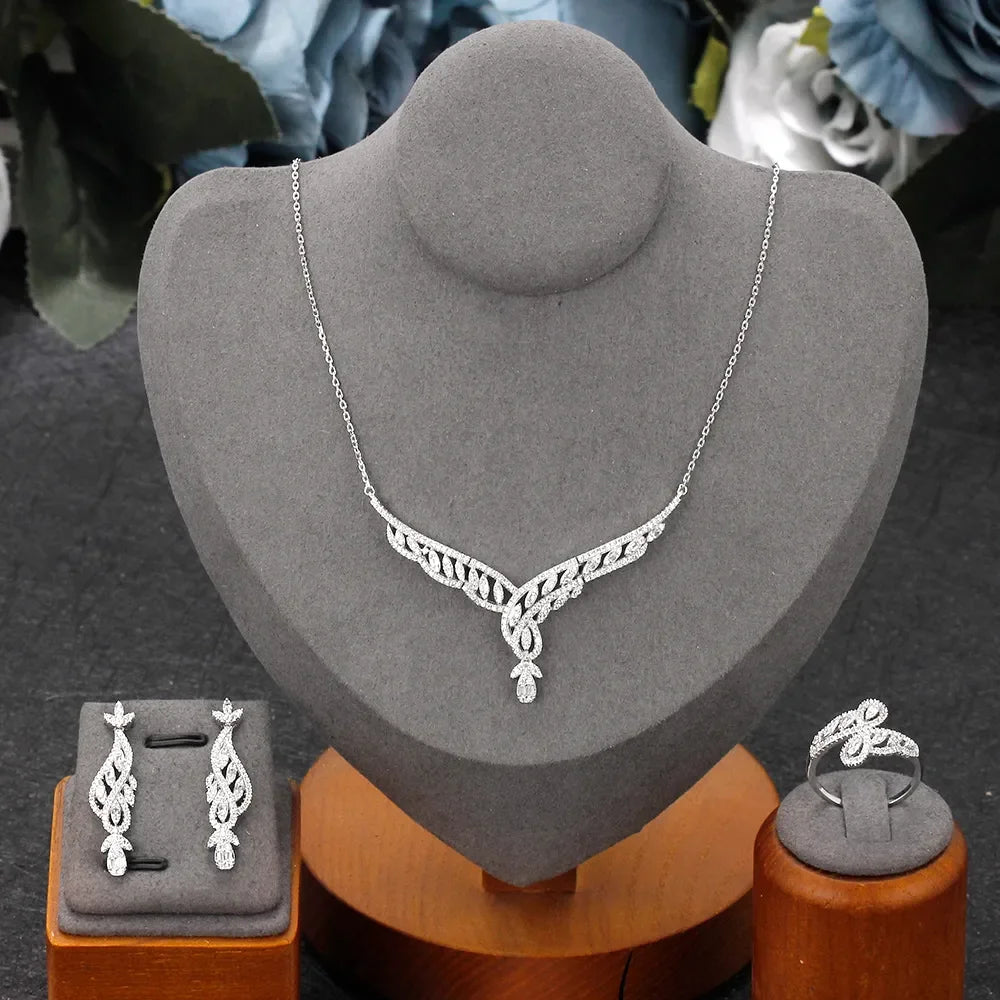 Luxury Saudi Arabia Bridal Jewelry Set