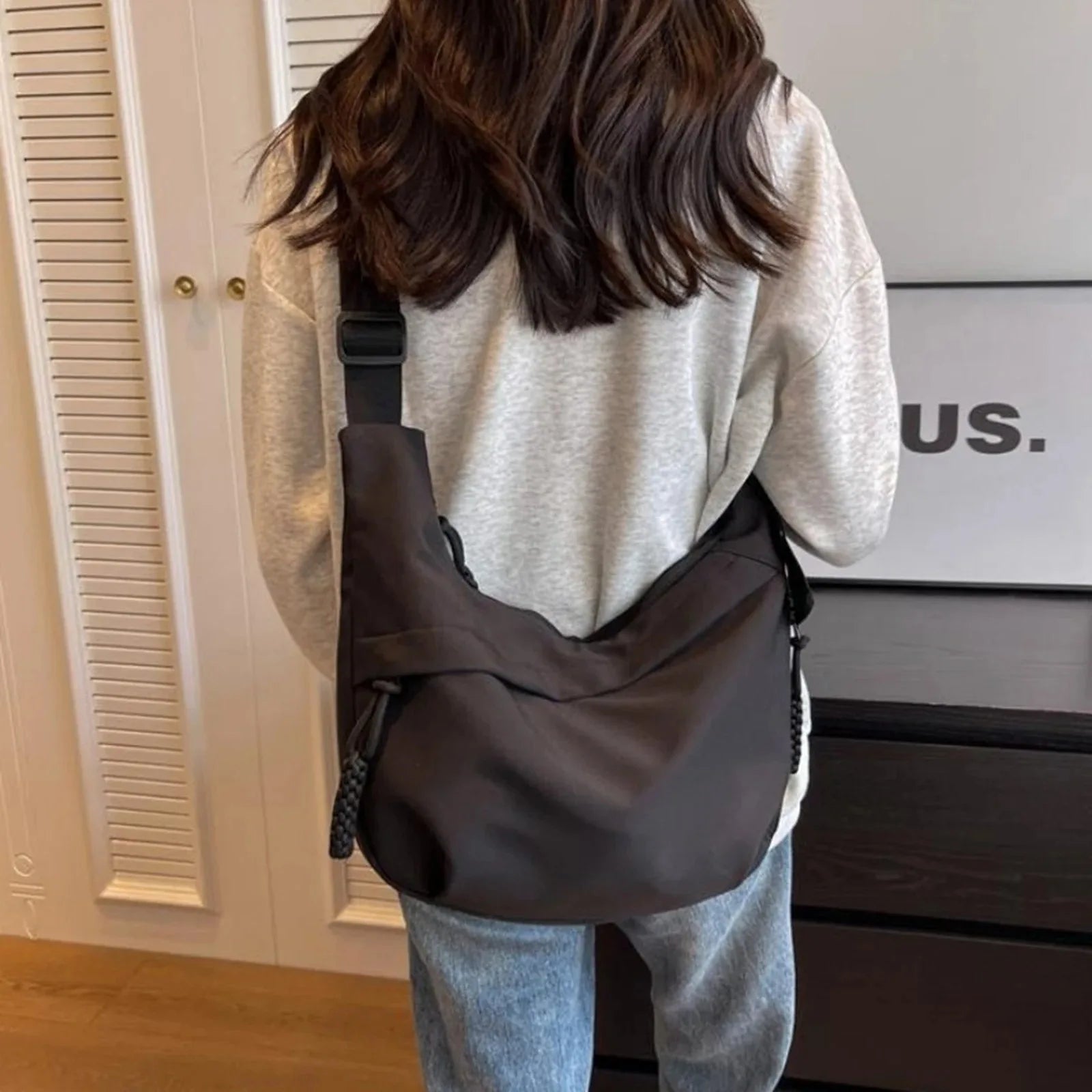 2025 Casual Canvas Crossbody Tote Bag
