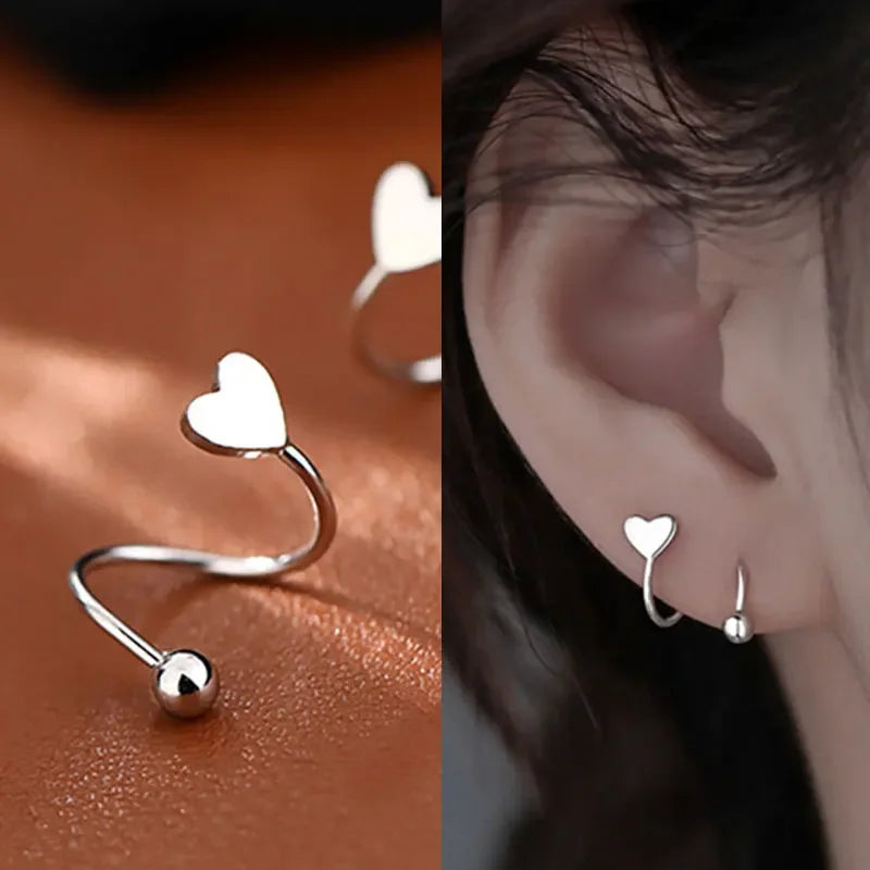 2PC Stainless Steel Star Ball Piercing Studs