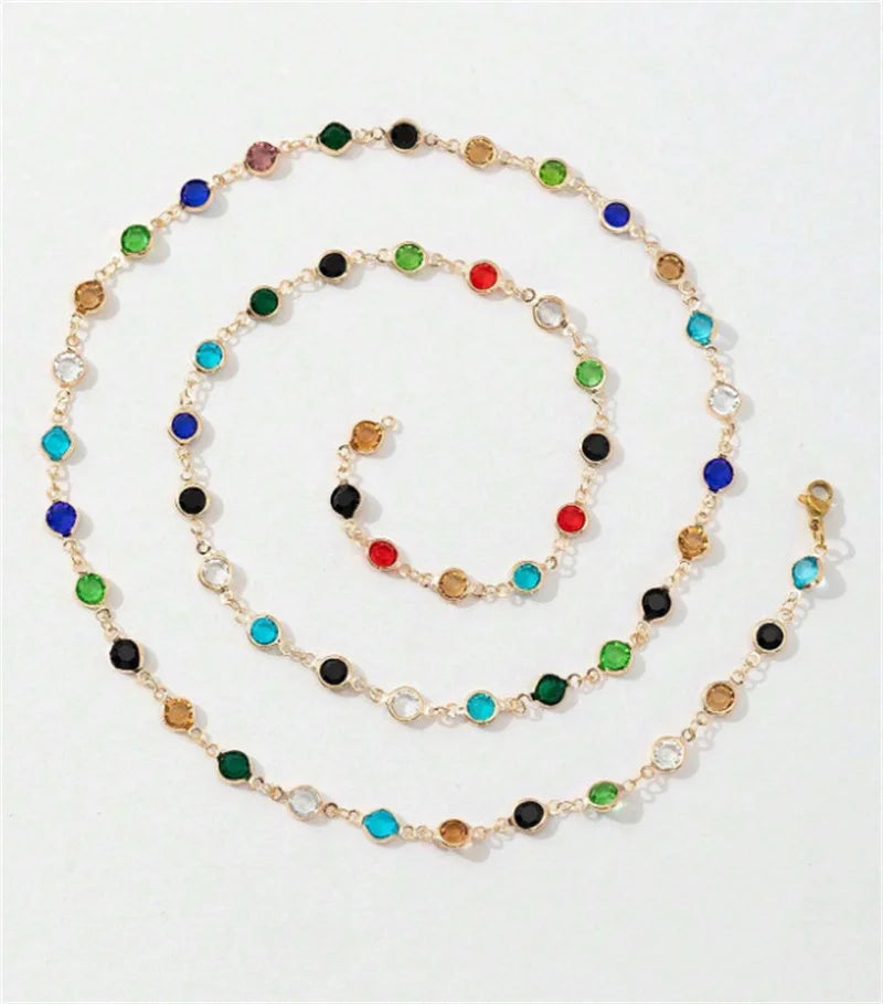 Bohemian Colorful Y-Shaped Necklace