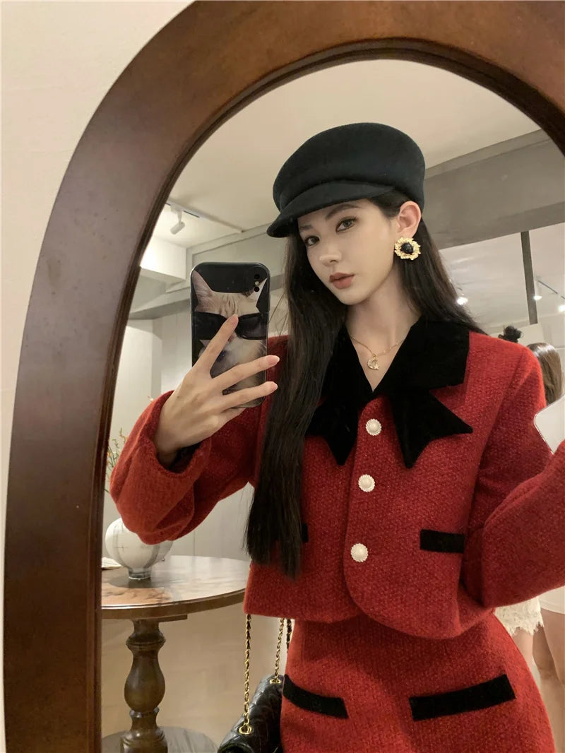 Winter Outfit Women 2024 New Elegant Lady Thickened