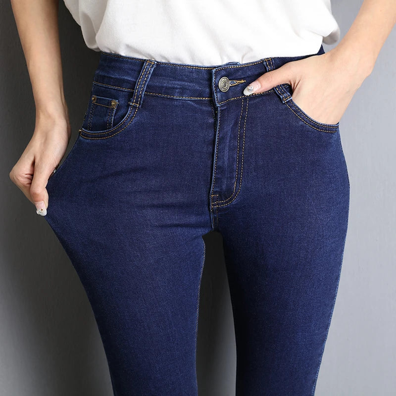 High Elastic Stretch Mom Jeans