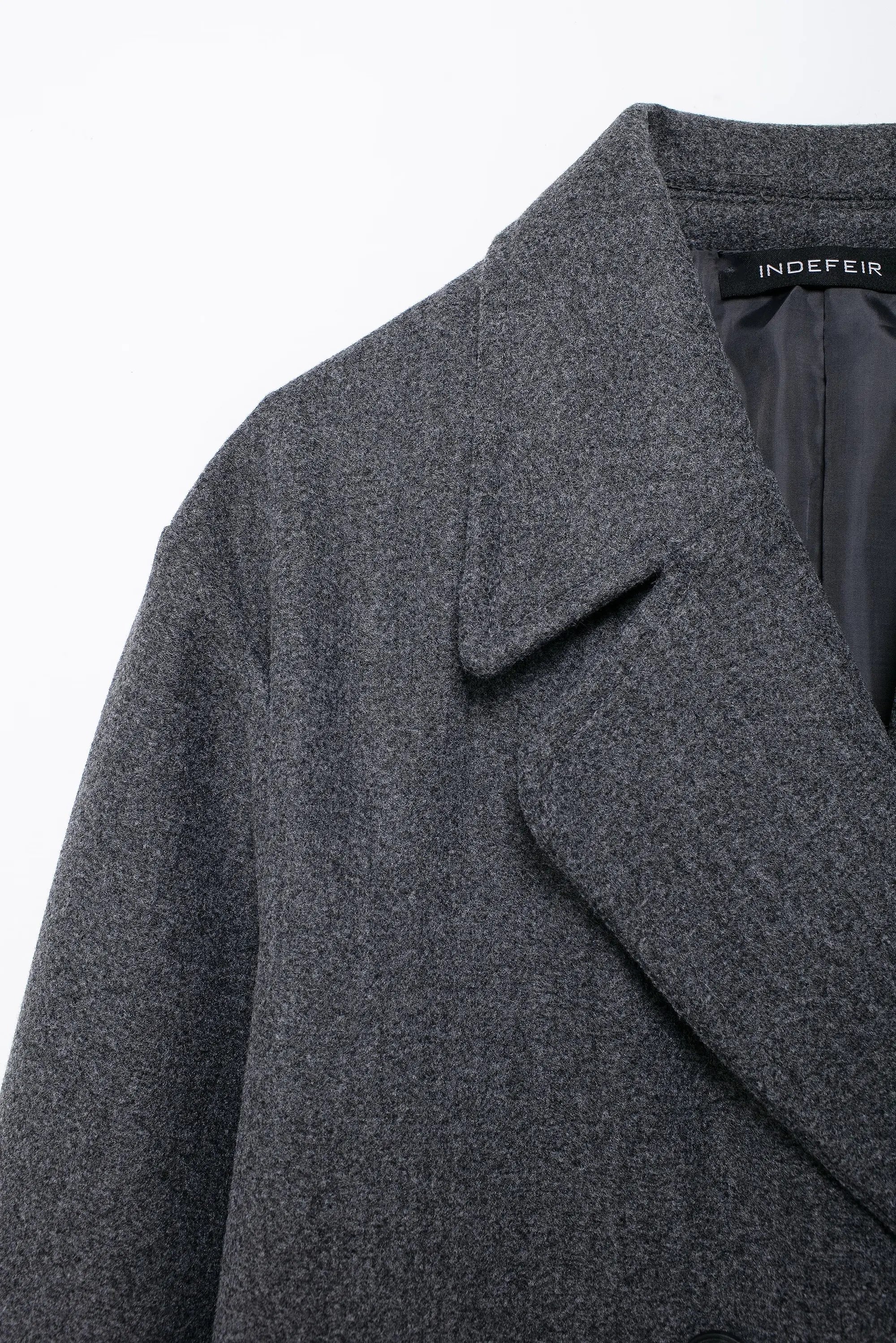 Winter Coat For Women 2024 Solid Lapel Double Breasted Long