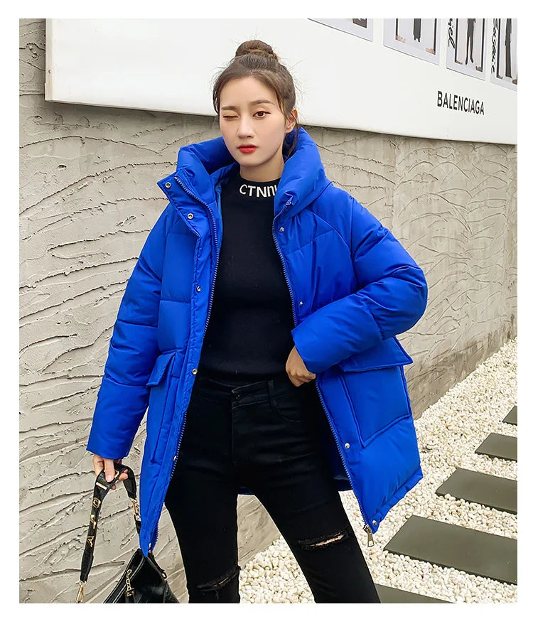 Women Winter Oversize Outwear Cotton Down Coat