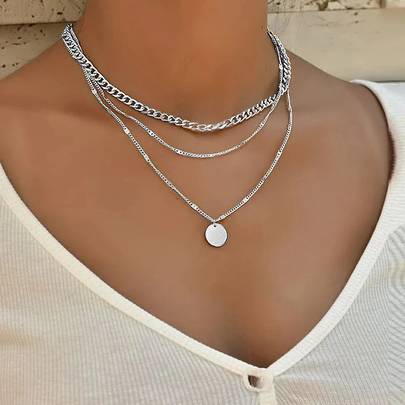 Bohemian Multilayer Stick Pendant Necklace