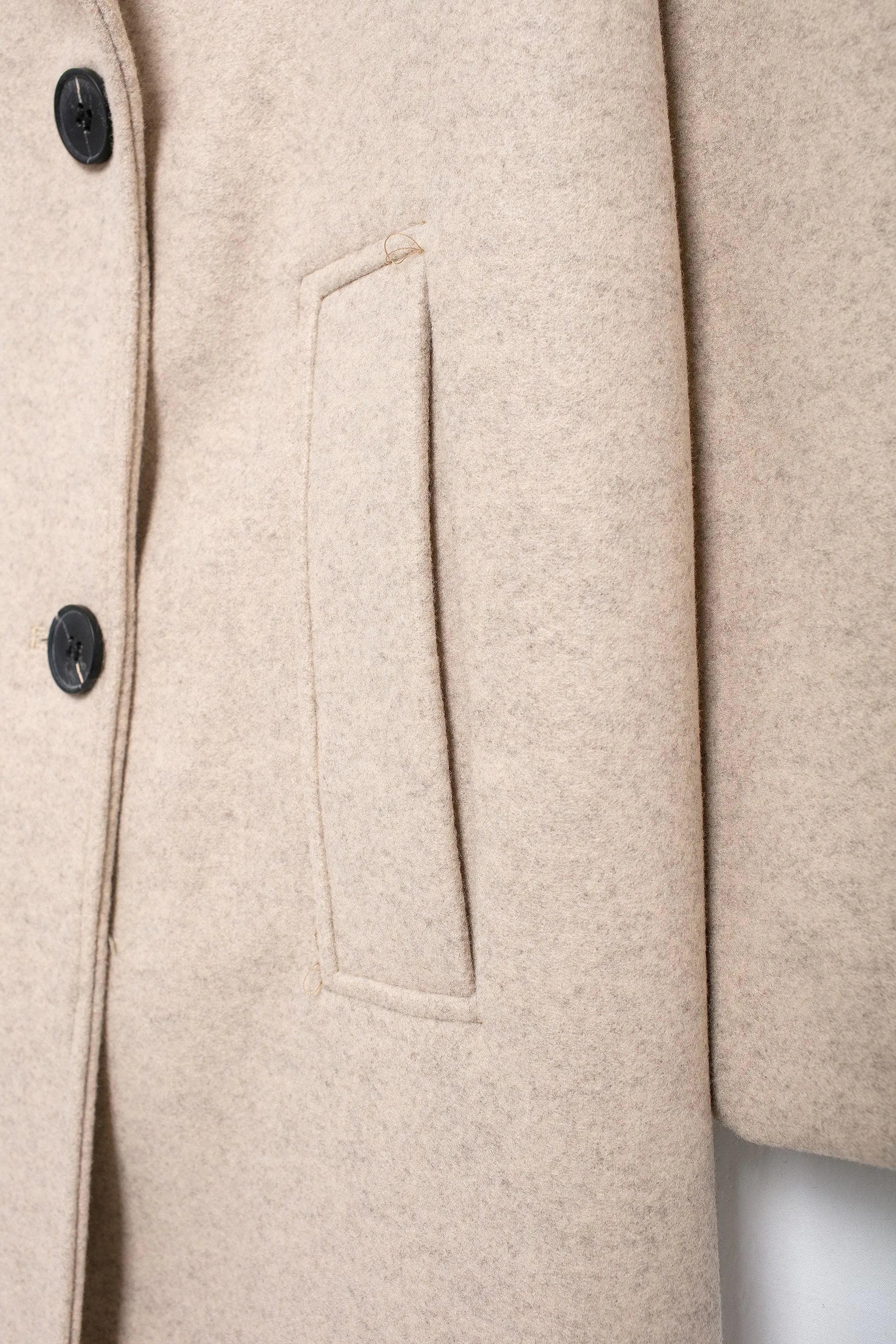 Winter Coat For Women 2024 Solid Lapel Double Breasted Long