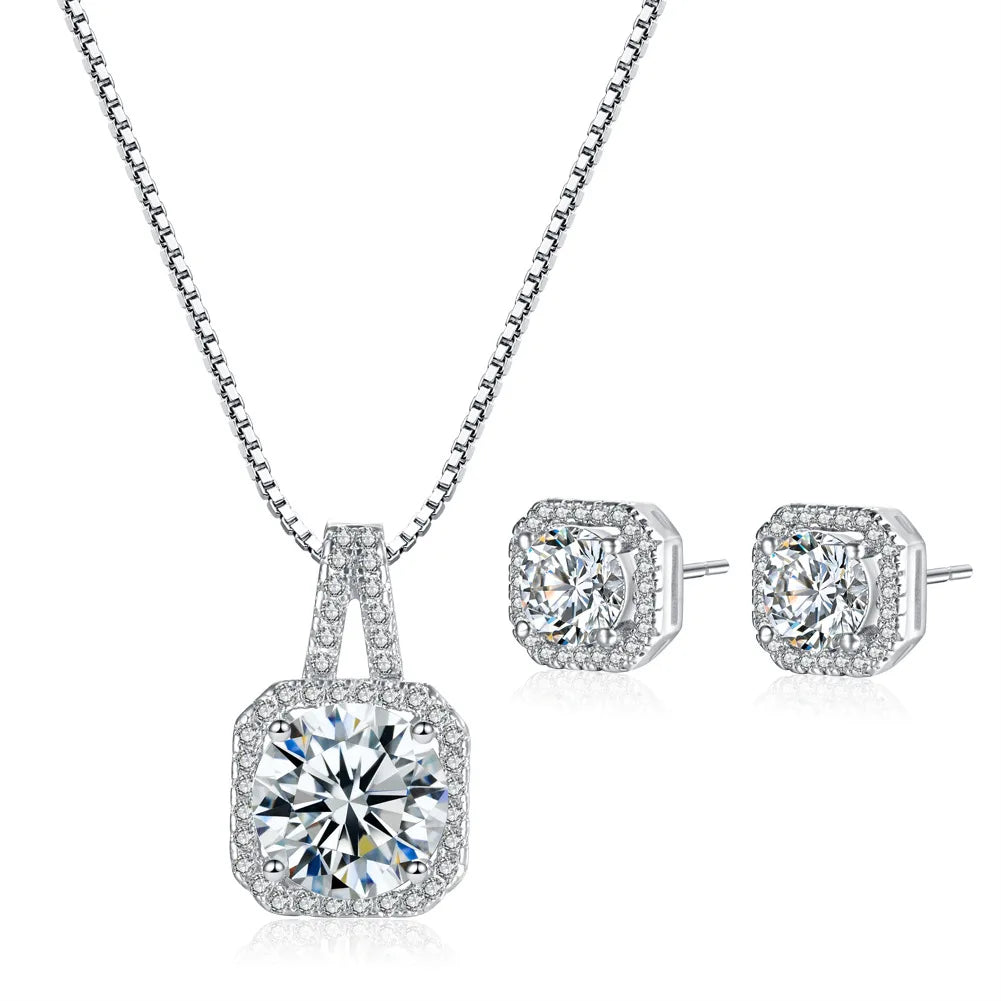 15-Design 925 Sterling Silver Bridal Jewelry Set