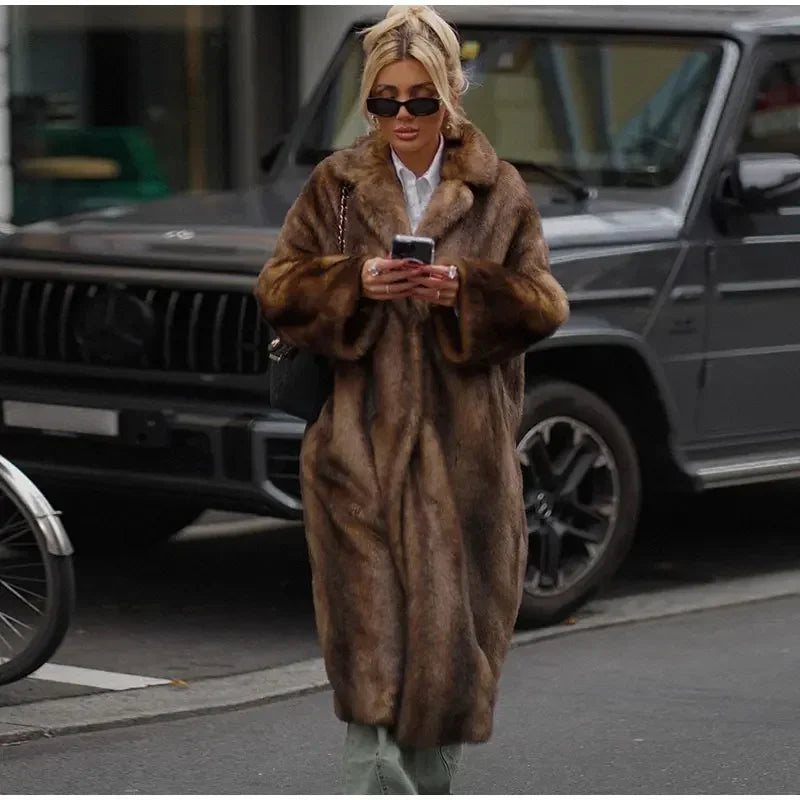 Winter Warm Thick Women Faux Fur Coats