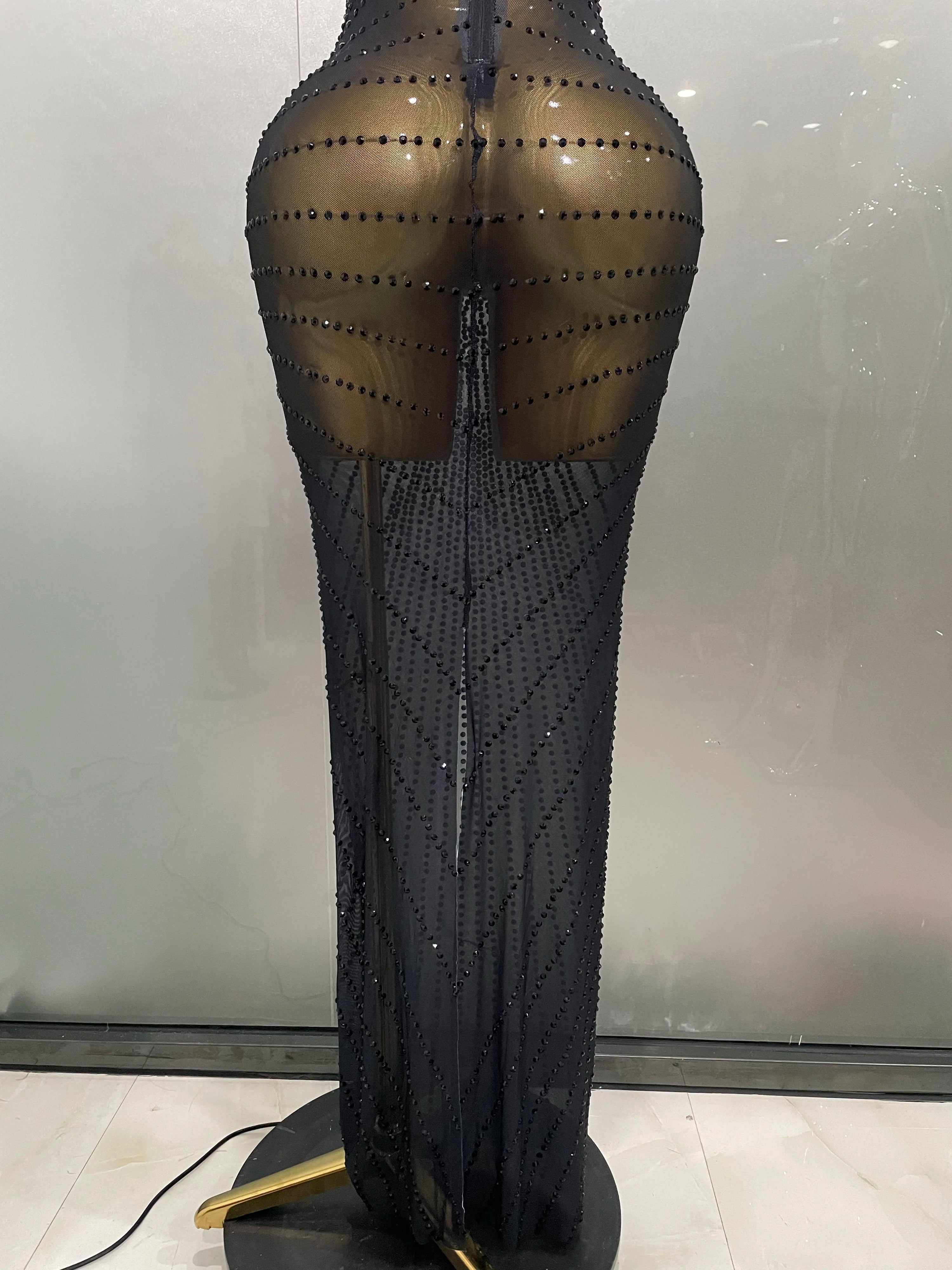 Sexy Sparkly Rhinestones Sleeveless