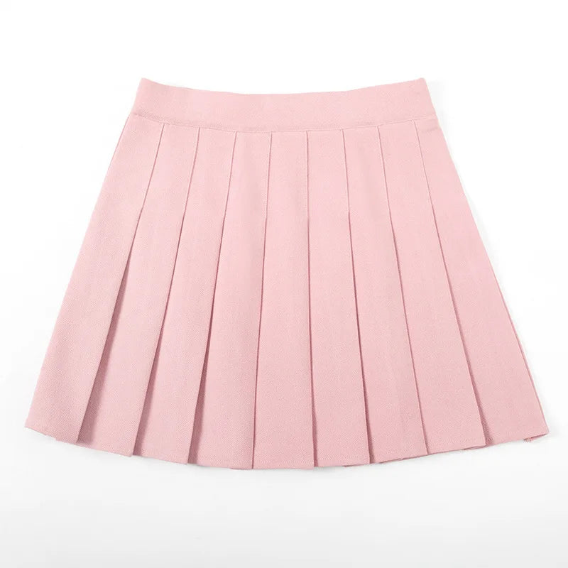 Women’s High-Waist Pleated A-Line Mini Skirt