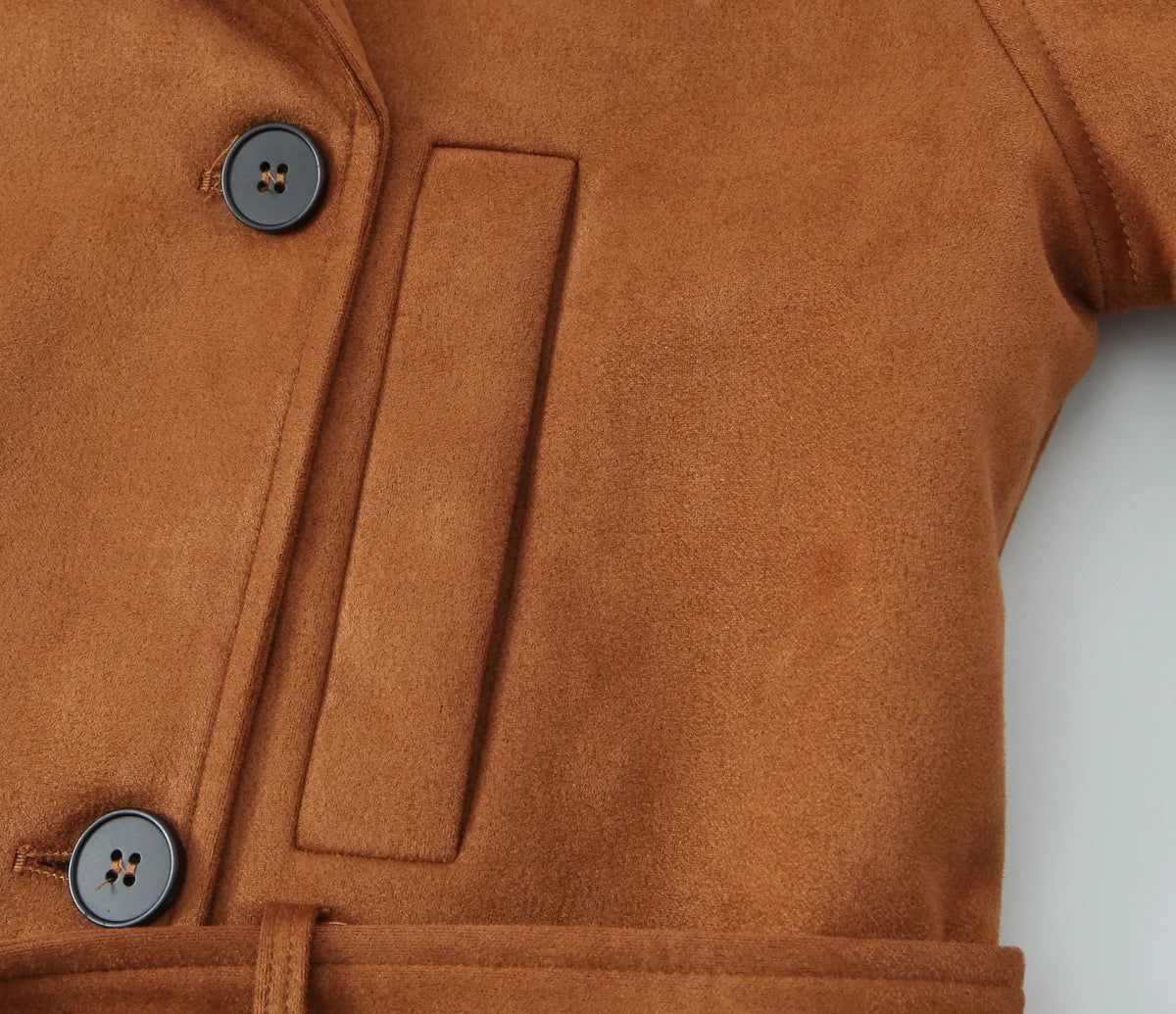Autumn Winter Women Vintage Suede Jacket Coat