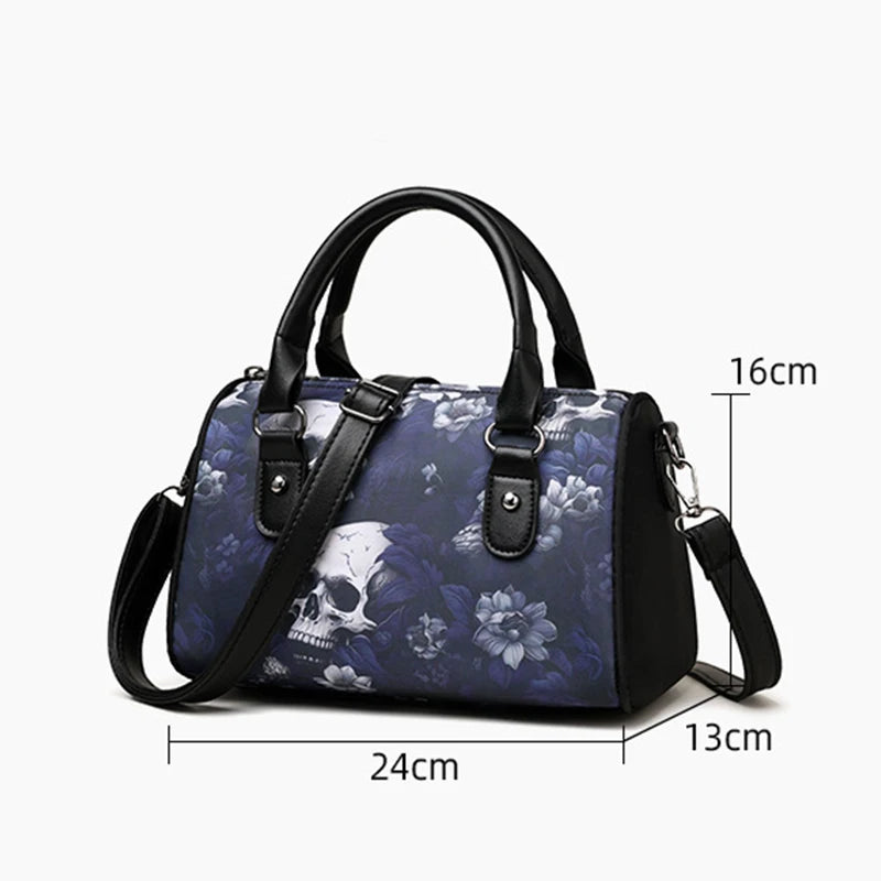 Skull Pattern Large Capacity Shoulder Bag