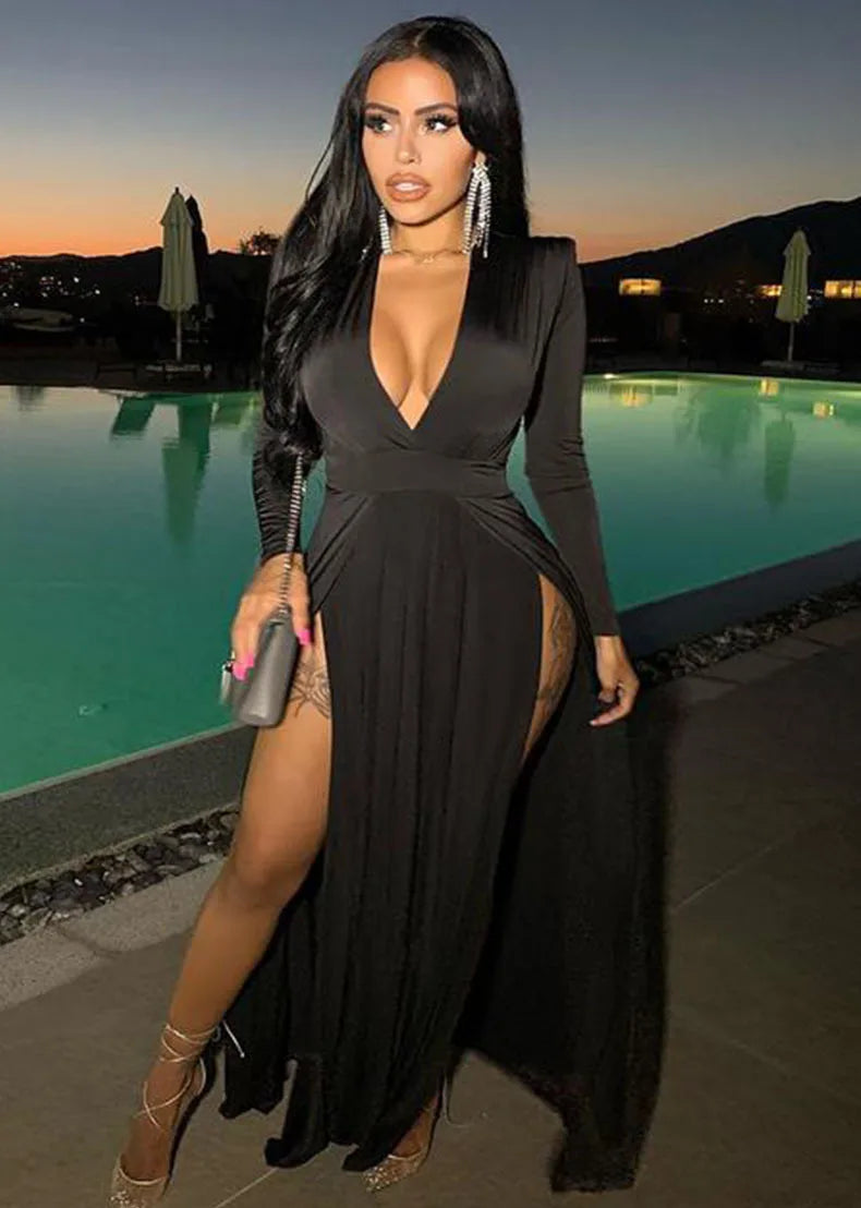 2023 Sexy Women's Dress New Fashion Casual Women's Dress Trend Sexy Elegant Dress V Collar Casual Dress Cocktail party dress