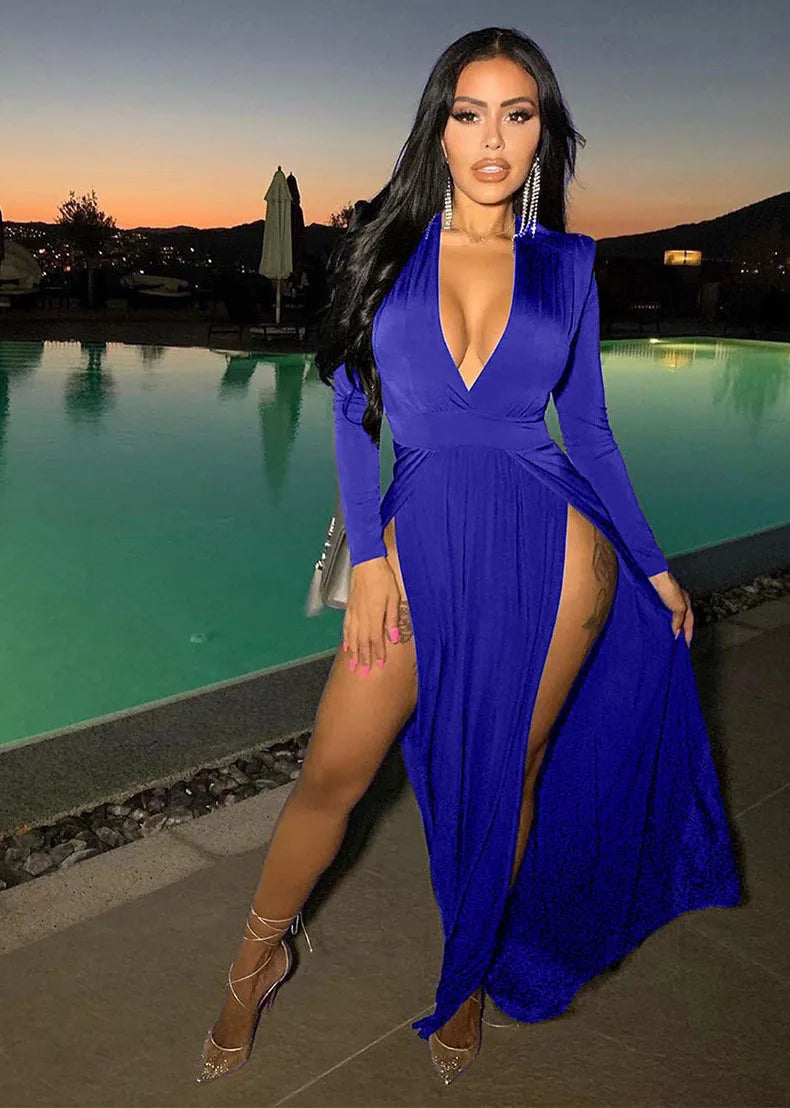 2023 Sexy Women's Dress New Fashion Casual Women's Dress Trend Sexy Elegant Dress V Collar Casual Dress Cocktail party dress