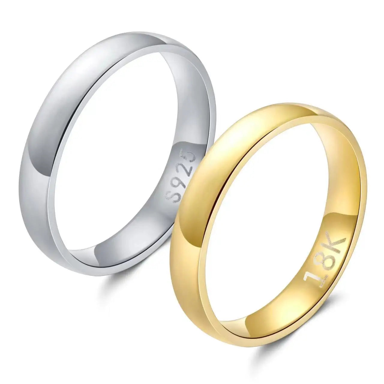 Gold Plated Simple Couple's Ring